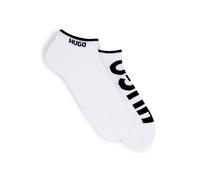 Businesssocken BOSS "2P AS Logo CC", Herren, Gr. 43-46, schwarz (schwarz100), Baumwollmischung, kontrastfarbene Details, unifarben, Socken, mit großem HUGO Logo-Schriftzug (65988823-43) schwarz100