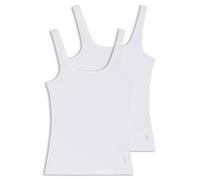 HUGO Zweier-Pack Unterhemden aus Stretch-Baumwoll-Jersey - Style TWIN VEST, 50469682 Weiß S