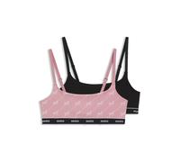 HUGO Zweierpack Bralettes aus Stretch-Baumwolle - Style TWIN BRALETTE DESIGN, 50545712 Schwarz / Rosa M