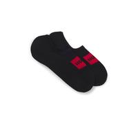 Freizeitsocken HUGO UNDERWEAR "2P LOW CUT LABEL CC W", Damen, Gr. 39-42, schwarz, Baumwollmischung, unifarben mit Farbeinsatz, normal, Socken (89034421-39) schwarz