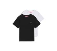 HUGO Zweierpack Kinder-T-Shirts aus Baumwoll-Jersey - Style G00573/M4104A, G00573 Schwarz / Weiß 138