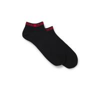 HUGO Zweierpack knöchellange Socken mit Logos - Style 2P AS TAPE CC, 50516394 Schwarz 43-46