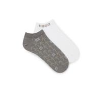 HUGO Zweierpack knöchellange Socken - Style 2P AS PALMS CC, 50557149 Weiß / Grau 43-46