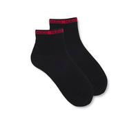 HUGO Zweierpack kurze Socken mit Logo-Tape - Style 2P SH TAPE CC, 50516390 Schwarz 43-46