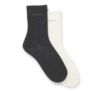 HUGO Zweierpack mittelhohe Socken aus Baumwoll-Mix mit Logos - Style 2P RS UNI LOGO CC W, 50566511 Grau 35-38