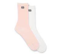 HUGO Zweierpack mittelhohe Socken mit Stack-Logos - Style 2P RS MICROLOVE CC W, 50553600 Hellrosa 39-42
