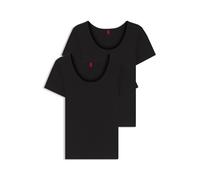 HUGO Zweierpack T-Shirts aus Baumwolle - Style TWIN T-SHIRT RN, 50469660 Schwarz M