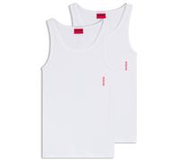 HUGO Zweierpack Unterhemden aus gerippter Stretch-Baumwolle - Style TANK TOP TWIN PACK, 50469778 Weiß XXL