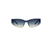 HUGO Zweifarbige Sonnenbrille aus blauem und gelbem Acetat - Style HG 1255/SPJP5908, 58109490 Blau ONESI