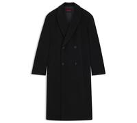 HUGO Zweireihiger Mantel aus Woll-Mix - Style Menci2541, 50549291 Schwarz M