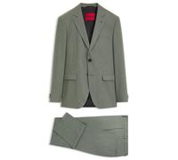 HUGO Zweiteiliger Extra Slim-Fit Anzug aus gemustertem Gewebe - Style Arti-Hesten253X, 50567831 Grün 44