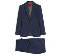 HUGO Zweiteiliger Extra Slim-Fit Anzug aus Leinen-Twill - Style Arti-Hesten263F1, 50574803 Dunkelblau 56
