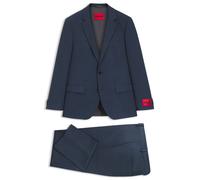HUGO Zweiteiliger Slim-Fit Anzug aus elastischem Birdseye-Gewebe - Style Henry/Getlin232X, 50558069 Dunkelblau 46