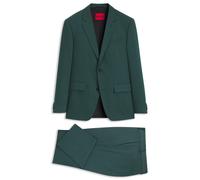 HUGO Zweiteiliger Slim-Fit Anzug aus Performance-Stretch-Twill - Style Henry-Getlin253X, 50569466 Dunkelgrün 94