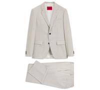 HUGO Zweiteiliger Slim-Fit Anzug aus waschbarem Stretch-Gewebe - Style Henry-Getlin253X, 50574743 Hellgrau 98