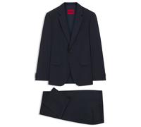 HUGO Zweiteiliger Slim-Fit Anzug aus Woll-Mix - Style Henry-Getlin253X-MH, 50572150 Dunkelblau 56