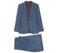 HUGO Zweiteiliger Slim-Fit Popeline-Anzug aus Woll-Mix - Style Henry/Getlin232X, 50547345 Hellblau 50