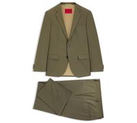 HUGO Zweiteiliger Slim-Fit Popeline-Anzug aus Woll-Mix - Style Henry/Getlin232X, 50547345 Khaki 94