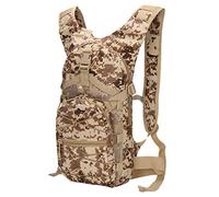 HUIPYOU Militär Bike Rucksack 15L Camouflage Casual Wasserdicht Mehrfachtasche Dauerhaft Taktische Sport Reisen Trekking Wanderrucksack Klein Tasche Herren Damen Army Backpack Wüste Digital