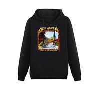 HUISHIJIA Hoodies Sweatshirts Mens Helloween Keeper of The Seven Keys Part II Heavy Metal KISKE Hooded Pullover Long Sleeve Black XL