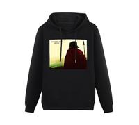 HUISHIJIA Hoodies Sweatshirts Mens Wishbone Ash Argus Vinyl Cd Cover Hooded Pullover Long Sleeve Black L