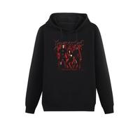 HUISHIJIA Immortal Men's Damned in Hoody with Pocket Long Sleeve Pullover Sweatshirts Black XL
