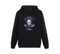 HUISHIJIA Skeletor Crossbones Cool Hoodies Pullover Long Sleeve Sweatshirts Black S