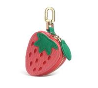 HuiYStar Erdbeer-Zitrone Frucht-Charm Apfel-Orange Form Leder Münzgeldbörse süß Schlüsselanhänger für Mädchen Frauen