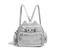 HuiYStar Kawaii Ita-Tasche, Rucksack, Süße Katzen-Schulter- und Umhängetaschen, Mehrzweck-Pin-Display mit Einsatz