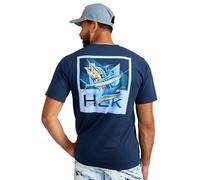 HUK Herren Standard Kurzarm Performance Tee Fishing T-Shirt KC Americana-Naval Academy