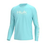 HUK Herren Standard Pursuit Belüftet Langarm 30 UPF Angelshirt Island Paradise Large