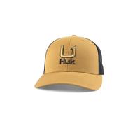 HUK Herren Standard Trucker Anti-Glare Snapback Fischerhut gefüllt Barb U-Sand Piper