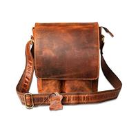 Hulara_Echtledertasche für Männer 18 Zoll Mehrzweck-/Reisetasche/Sporttasche/Leder-Umhängetasche für Männer, 10 Zoll Umhängetasche, Vintage Multifunktional/Camping, Wochenendtasche