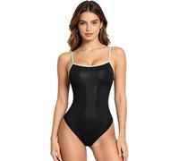 HULIJA Athletische Badeanzüge Für Damen High Cut Thong Einteiliges Badeanzug Sport Surfbekleidung Strand Surf Badeanzüge Urlaub Typ A M
