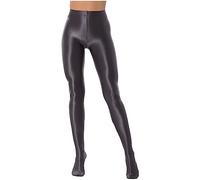 HULIJA Damen Nylon Strumpfhosen Glänzend Leggings Ouvert Strümpfe mit Fußteil Lange Hose Tanzstrumpfhose Pantyhose Tights Reizwäsche A Burgund L