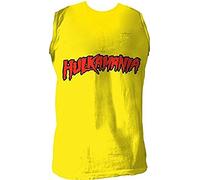 Hulkamania Hulk Hogan Sleeveless T-Shirt Gold, X-Large