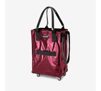 Shopper mit Rollen, small Hulken Bag Hulken dunkelrot, Designer Alex & Yoni Sheleq, 36x56x23 cm