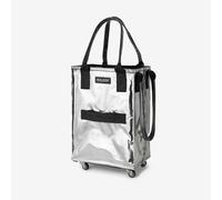Shopper mit Rollen, small Hulken Bag Hulken silberfarben, Designer Alex & Yoni Sheleq, 36x56x23 cm