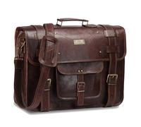 Hulsh Leder Messenger Bags für Männer Frauen Aktentasche Laptop Computer Satchel Distressed Bag