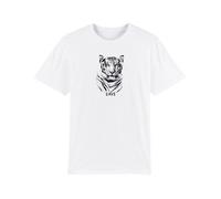 Human Family Bio Herren Rundhals T-Shirt "Spark - Tiger" M
