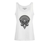 Human Family Weitfließendes Damen Tanktop "Flow Butterfly" in weiß XL