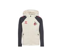 hummel 1. FC Köln Travel Kapuzenjacke 25/26 Kinder - marshmallow/asphalt - 116