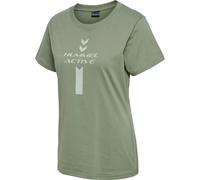 Hummel Active Graphic CO Damen T-Shirt, grün S