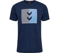 Hummel Active Stripe CO Herren T-Shirt, blau 3XL