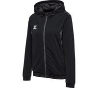 Hummel Kapuzenjacke Hmlauthentic PL Zip Hoodie Damen Schwarz Größe M