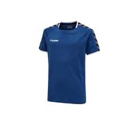 hummel Authentic Poly T-Shirt Kinder - blau/weiß-140