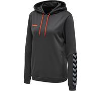 hummel Sport-Kapuzenpullover hmlAUTHENTIC Poly Hoodie (gestrickter Polyester) mit Kapuze asphaltgrau Damen, Größe L