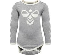hummel hmlFLIPPER langarm Baby-Body grey melange 62
