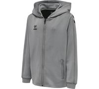 hummel Core XK Poly Kapuzenjacke Kinder grey melange 140