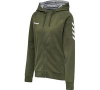 hummel Cotton Kapuzenjacke Damen F9158 Gruen, XL Damen